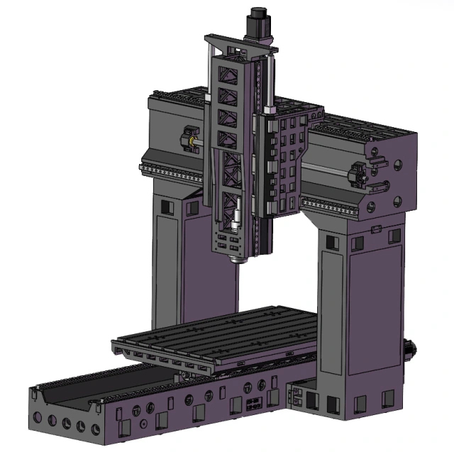 2000x1000mm Workbench Gantry Type Machining Center 6000 12000rpm Spindle Speed