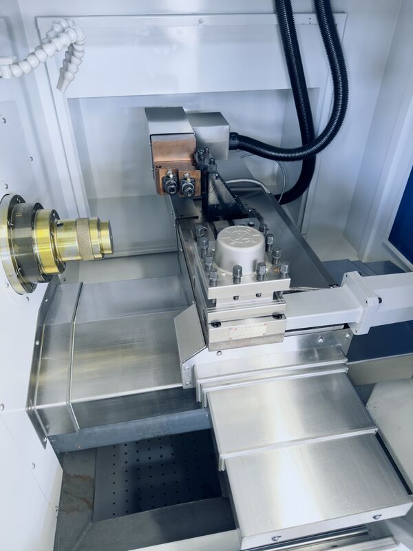 PT-Series CNC Gang Tool Lathe with HT300 Grade Cast Iron 8 in Chuck and 25x25mm Tool Holder