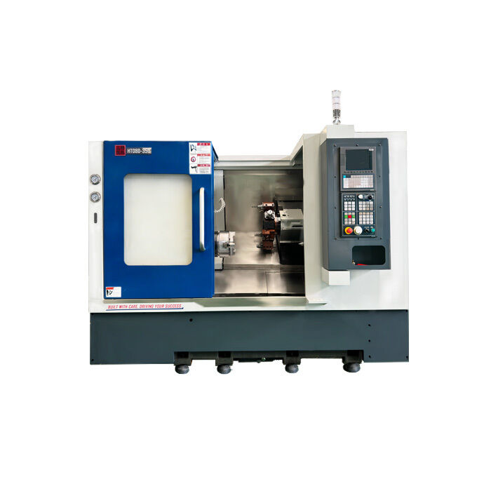 HT08-350 550 750 সিএনসি টার্নিং সেন্টার 420mm সর্বোচ্চ মেশিনিং ব্যাসার্ধ MT-5 Tailstock