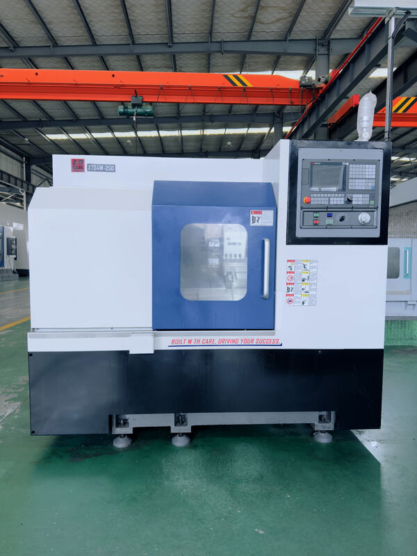 Slant Bed CNC Horizontal Lathe 6000r/Min X Axis Z Axis 8 6 4 Tool Post Stations CNC Turning Center