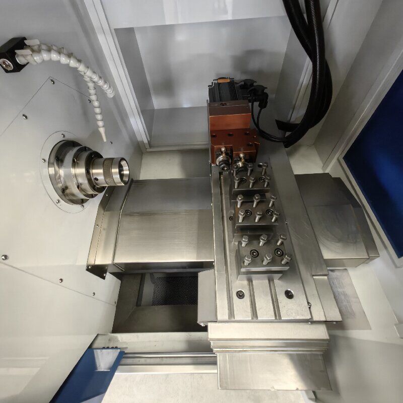 PT52 Light Duty CNC Turning Center Flat Bed Tool Lathe Single Spindle Automatic 380V