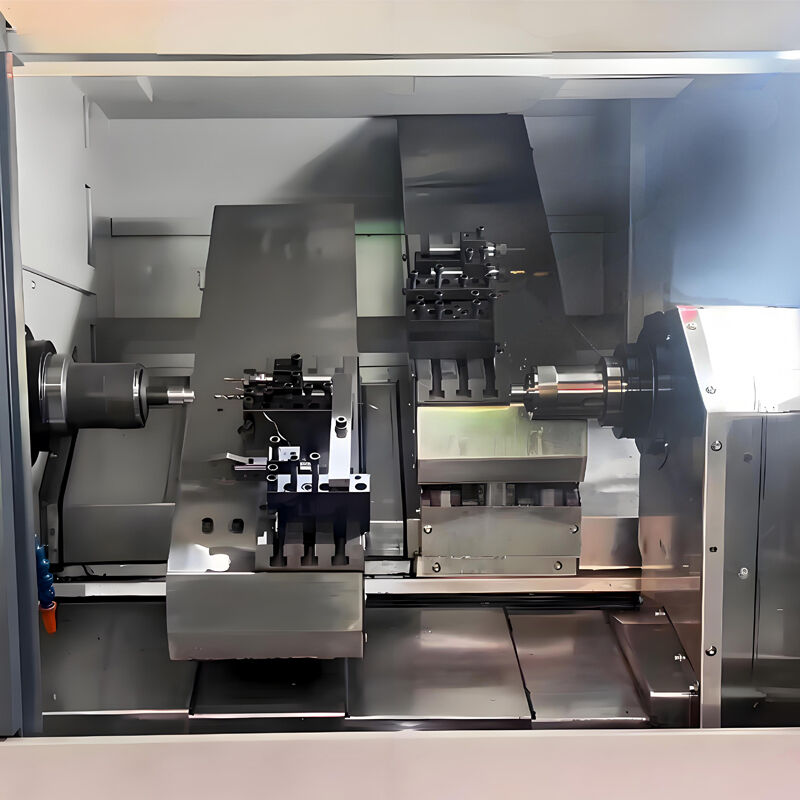 ET05W ความละเอียดสูงแบบอัตโนมัติ CNC Slant Bed Spindle Center Lathe