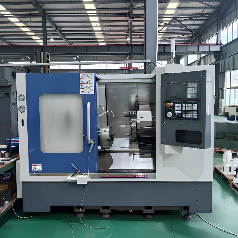 Pusat Pembubutan CNC HT08DS Diameter Pemesinan Maksimum 420mm Kontrol FANUC 3-Sumbu Tugas Berat