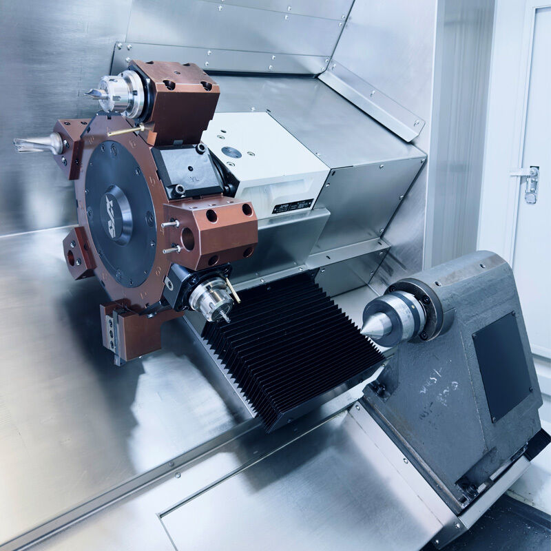 HT08 첨단 CNC 턴 센터 금속 톱니 단 스핀드 350mm 작업 조각 길이 3 축