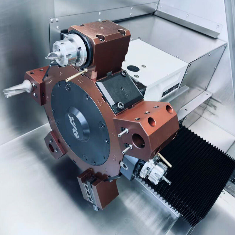 HT08Y High Precision CNC Turning Center Lathe Machine Single Spindle 350mm Workpiece Length