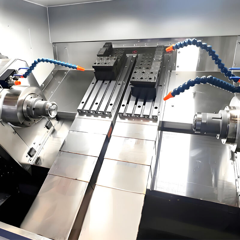 ET04W High Precision 4-Axis CNC Turning Center Medium Duty Twin Spindle Slant Bed Automatic Tool Lathe
