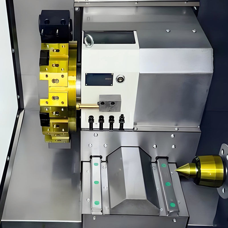 HTL110 High Precision CNC Turning Center Large Capacity Lathe with Servo Turret Tailstock Heavy Duty Metal Machining