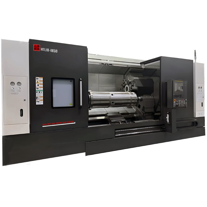 HTL18D Heavy Duty High Precision Single Spindle CNC Turning Center with Servo Power Turret 380V Fanuc/GSK Control Tailstock