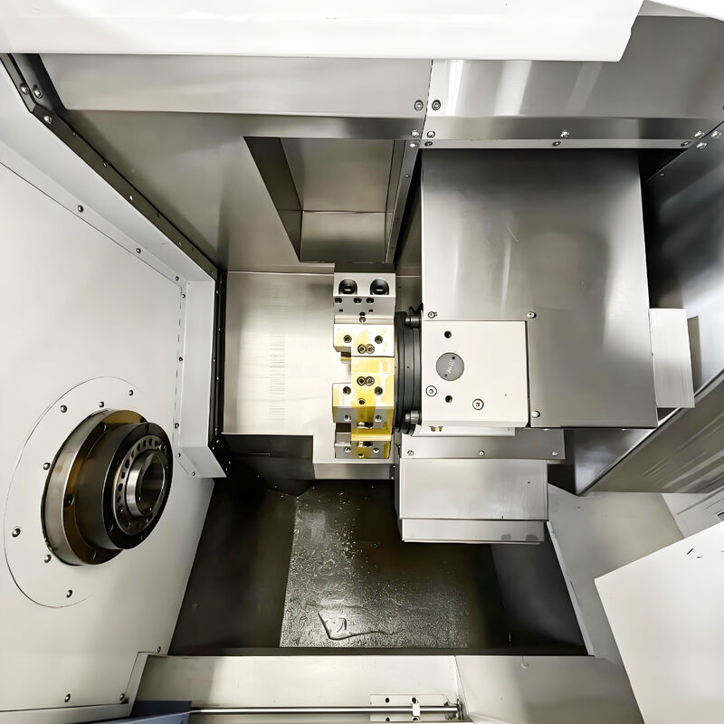 Factory Direct High Precision  Flat  Bed CNC Lathe 2 Axis Hydraulic Turret for Shaft & Gear Machining